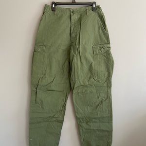 Green Tactile Cargo Pants